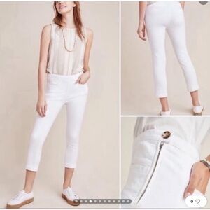 Anthropologie Pilcro and The LetterPress White High-Rise Denim Leggings size 27
